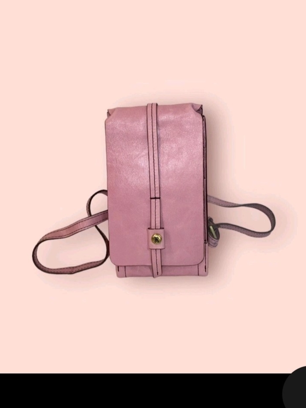 HOBO INTERNATIONAL Token Luxury Leather Crossbody Wallet Phone Lilac